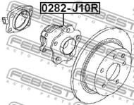 0282-J10R - Piasta koła FEBEST /tył/ NISSAN X-TRAIL 07-13