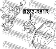 0282-R51R - Piasta koła FEBEST /tył/ NISSAN PATHFINDER 05-13