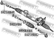 0421-KB4L - Końcówka kierownicza FEBEST /L/ MITSUBISHI PAJERO/MONTERO SPORT/CHALLENGER 08-