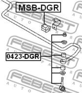 0423-DGR - Łącznik stabilizatora FEBEST /tył/ MITSUBISHI CARISMA 95-03