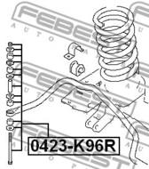 0423-K96R - Łącznik stabilizatora FEBEST /tył/ MITSUBISHI PAJERO/MONTERO SPORT/CHALLENGER 96-09