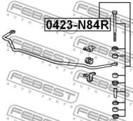 0423-N84R - Łącznik stabilizatora FEBEST /tył/ MITSUBISHI CHARIOT/SPACE WAGON GRANDIS 97-03