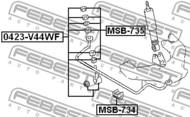 0423-V44WF - Łącznik stabilizatora FEBEST /przód/ MITSUBISHI PAJERO 91-04