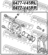 0477-V45RR - Zacisk hamulcowy FEBEST /tył P/ MITSUBISHI PAJERO 91-04