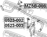 0523-003 - Łącznik stabilizatora FEBEST /przód L/ MAZDA 6 02-08