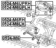 0524-M6 - Wahacz FEBEST /przód L/ MAZDA 6 02-08