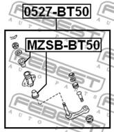 0527-BT50 - Wspornik przekładni kierowniczej FEBEST MAZDA BT-50 06-11