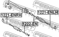 1221-ENLH - Końcówka kierownicza FEBEST /L/ HYUNDAI I30 07-12