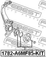 1782-A6MF85-KIT - Łożysko koła -piasta FEBEST /przód/ VAG A6 AVANT 05-11