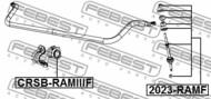 2023-RAMF - Łącznik stabilizatora FEBEST /przód/ DODGE RAM IV 09-18