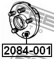 2084-001 - Szpilka koła FEBEST M12x1,5 L=51mm gw.=L=27mm /całkowita 51mm/osadzenie 15mm