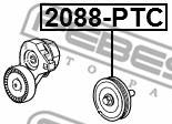 2088-PTC - Rolka prowadząca FEBEST CHRYSLER PT CRUISER 01-09