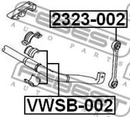 2323-002 - Łącznik stabilizatora FEBEST /przód/ VAG Q7 06-15