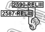 2587-RELIII - Rolka napinacza FEBEST PSA JUMPER/RELAY 06-