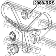 2988-RRS - Rolka rozrządu prowadząca FEBEST LAND ROVER DISCOVERY 10-