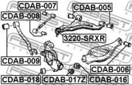 3220-SRXR - Sworzeń wahacza FEBEST /tył górny/ CADILLAC SRX 03-10