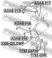 ADAB-016 - Tuleja wahacza FEBEST /przód dolny/ VAG A4 AVANT 08-15