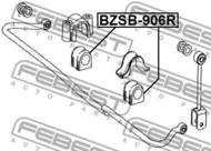 BZSB-906R - Poduszka stabilizatora FEBEST /tył/ DB SPRINTER 906 05-13