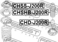 CHD-J200R - Odbój amortyzatora FEBEST /tył/ CHEVROLET LACETTI/OPTRA 03-08