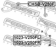 CHSB-V250F - Poduszka stabilizatora FEBEST /przód/ 25 CHEVROLET EPICA 07-15