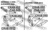 CRAB-050 - Tuleja wahacza FEBEST CHRYSLER SEBRING 06-10