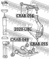CRAB-056 - Tuleja wahacza FEBEST /przód górny/ JEEP GRAND CHEROKEE 04-10