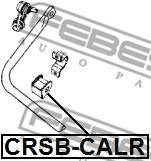 CRSB-CALR - Poduszka stabilizatora FEBEST /tył/ JEEP COMPASS/PATRIOT 06-10