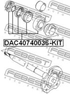 DAC40740036-KIT - Łożysko koła -zestaw FEBEST /tył/ 36 SUZUKI GRAND VITARA/GRAND ESCUDO 01-06