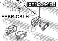 FEBR-CSRH - Ramka lampy FEBEST /P/ MITSUBISHI LANCER 00-09