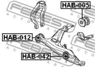 HAB-042 - Tuleja wahacza FEBEST /przód przednia/ HONDA CR-V 97-01