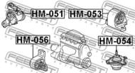 HM-051 - Poduszka silnika FEBEST /P/ /pływająca/ HONDA CIVIC 01-06