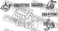 HM-FIT - Poduszka silnika FEBEST /tył/ HONDA JAZZ/FIT 02-08