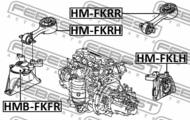 HM-FKRR - Poduszka silnika FEBEST /tył/ HONDA CIVIC 06-12
