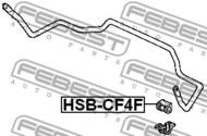 HSB-CF4F - Poduszka stabilizatora FEBEST /przód/ HONDA ACCORD 98-
