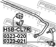 HSB-CL7R - Poduszka stab.FEBEST /tył/ HONDA ACCORD 02-08
