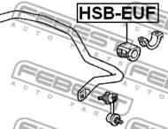 HSB-EUF - Poduszka stabilizatora FEBEST /przód/ 25 .4 HONDA CIVIC 01-06