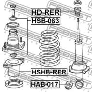HSHB-RER - Osłona amortyzatora FEBEST /tył/ HONDA CR-V 07-12