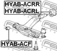 HYAB-ACRL - Tuleja wahacza FEBEST /tył/ HYUNDAI ACCENT/EXCEL 94-99