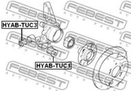 HYAB-TUC3 - Tuleja zwrotnicy FEBEST /tył/ HYUNDAI TUCSON 04-10