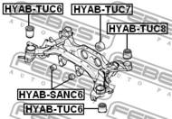 HYAB-TUC6 - Tuleja belki FEBEST /tył przednia/ HYUNDAI TUCSON 04-10/KIA SPORTAGE 04-