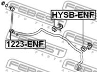 HYSB-ENF - Poduszka stabilizatora FEBEST /przód/ 22,8mm HYUNDAI I30 07-12