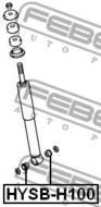 HYSB-H100 - Odbój amortyzatora FEBEST /tył/ HYUNDAI H100 97-04