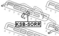 KSB-SORR - Poduszka stabilizatora FEBEST /tył/ 19 KIA SORENTO 02-06