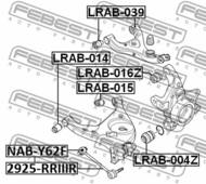 LRAB-016Z - Tuleja zwrotnicy FEBEST /tył/ LAND ROVER RANGE ROVER 02-12