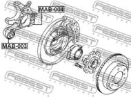 MAB-004 - Tuleja zwrotnicy FEBEST /tył/ MITSUBISHI PAJERO/MONTERO 06-