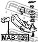 MAB-026 - Tuleja wahacza FEBEST /przód/ MITSUBISHI L300 86-13