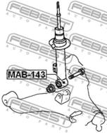 MAB-143 - Tuleja amortyzatora FEBEST /przód/ MITSUBISHI PAJERO/MONTERO SPORT/CHALLENGER 08-