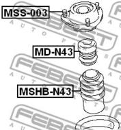 MD-N43 - Odbój amortyzatora FEBEST /przód/ MITSUBISHI ECLIPSE SPYDER 99-05