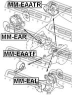 MM-EAR - Poduszka silnika FEBEST /P/ MITSUBISHI GALANT 96-03