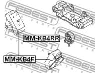MM-KB4RR - Poduszka silnika FEBEST /tył/ MITSUBISHI PAJERO/MONTERO SPORT/CHALLENGER 08-